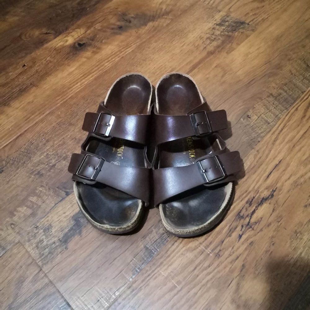 Birkenstock Arizona - Birko-Flor® (Unisex) Sandals Brown Size US L10 M 8 EU 41
